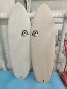 Prancha de Surf de Madeira Maciça de Qualidade Premium, Pranchas de Surf Personalizadas com Folheado de Madeira, Pranchas de Surf de Madeira Branca com EPS e Epóxi de Qualidade Superior - Product Image 5