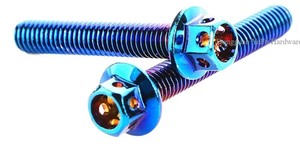Venta Directa de Fábrica, Pernos de Brida de Acero al Carbono de Alta Resistencia, Pernos de Brida Hexagonales de Titanio Coloridos <span class=keywords><strong>para</strong></span> Diversas Aplicaciones - Product Image 4