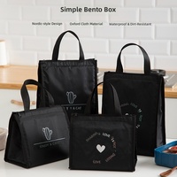 Sac fourre-tout isotherme en toile imperméable avec logo personnalisé, grande capacité, épais, en non-tissé, avec feuille d'aluminium, pour étudiants