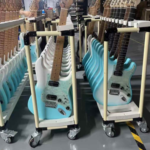 Kit de Guitarra Eléctrica ST de 39 Pulgadas para Principiantes, Cuerpo Sólido, Mástil de Arce Carbonizado, Guitarra con Logotipo Personalizado OEM - Product Image 5