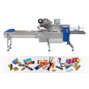 Meilleure vente d'un fabricant italien de machine d'emballage alimentaire automatique à entraînement électrique ligne d'emballage de film de papier à commande facile - Product Image 1