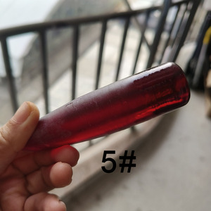 วัตถุดิบคอรันดัมสังเคราะห์แบบไม่ผ่านการตัดแต่ง รูปทรงกระบอก 3 #   5 #    พลอยดิบสีแดงทับทิมสำหรับทำเครื่องประดับ - Product Image 5