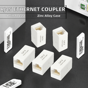 Fangbei โมดูลตัวเชื่อมต่อสายเคเบิลเครือข่ายไฟฟ้าแบบคู่ทำจากสังกะสีอัลลอย <span class=keywords><strong>Cat5e</strong></span> รุ่นที่6/7th พลาสติก RJ45 Cat6 - Product Image 2