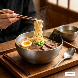 Bol à salade en métal doré double couche en acier inoxydable, grande taille personnalisée, pour usage commercial, idéal pour barbecue et laitue - Product Image 6
