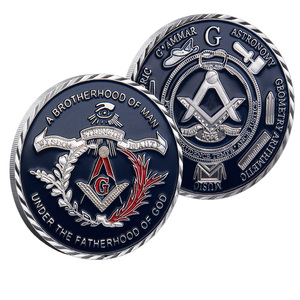 Moneta Commemorativa a Doppia Faccia dei Sette Arti Liberali della Massoneria, Ornamento <span class=keywords><strong>da</strong></span> Collezione in Metallo, Regalo Souvenir - Product Image 4