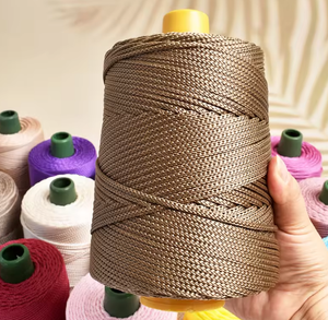 Benang Macrame kabel 3mm benang <span class=keywords><strong>Polyester</strong></span> Chunky untuk karpet-crochet - Product Image 6