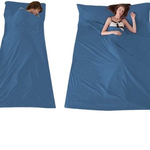 Saco de dormir rectangular Woqi, tipo sobre, 2000g, poliéster transpirable, lavable a máquina, para adultos, viajes, camping, color azul pavo real - Product Image 2