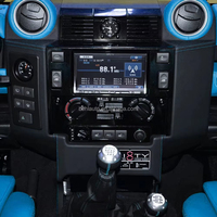 Convient pour Classic Defender Accessoires d'intérieur de voiture Double Din dans un style populaire Fabriqué en matériau ABS durable Kit de tableau de bord