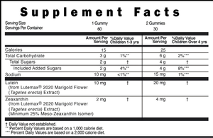 อาหารเสริมสุขภาพสำหรับเด็ก ลูทีนธรรมชาติ ชนิดกัมมี่ บำรุงสายตา รสบลูเบอร์รี่ 60 เม็ด - Product Image 4