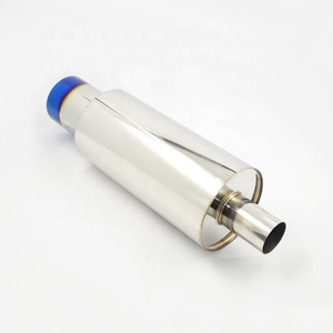 SYPES Custom Universal Stainless Steel Straight Exhaust <strong>Muffler</strong> <strong>Tips</strong> Big Straight Drum Exhaust <strong>Muffler</strong> Straight <strong>Sound</strong> <strong>Mufflers</strong> - Product Image 3