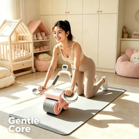 Rodillo Abdominal con Rebote Automático para Entrenamiento Deportivo en Casa, Ejercicio Diario para Adultos