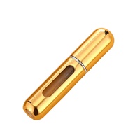 Flacon pulvérisateur atomiseur en aluminium multicolore de 5 ml et 8 ml, format voyage, mini atomiseur de parfum portable