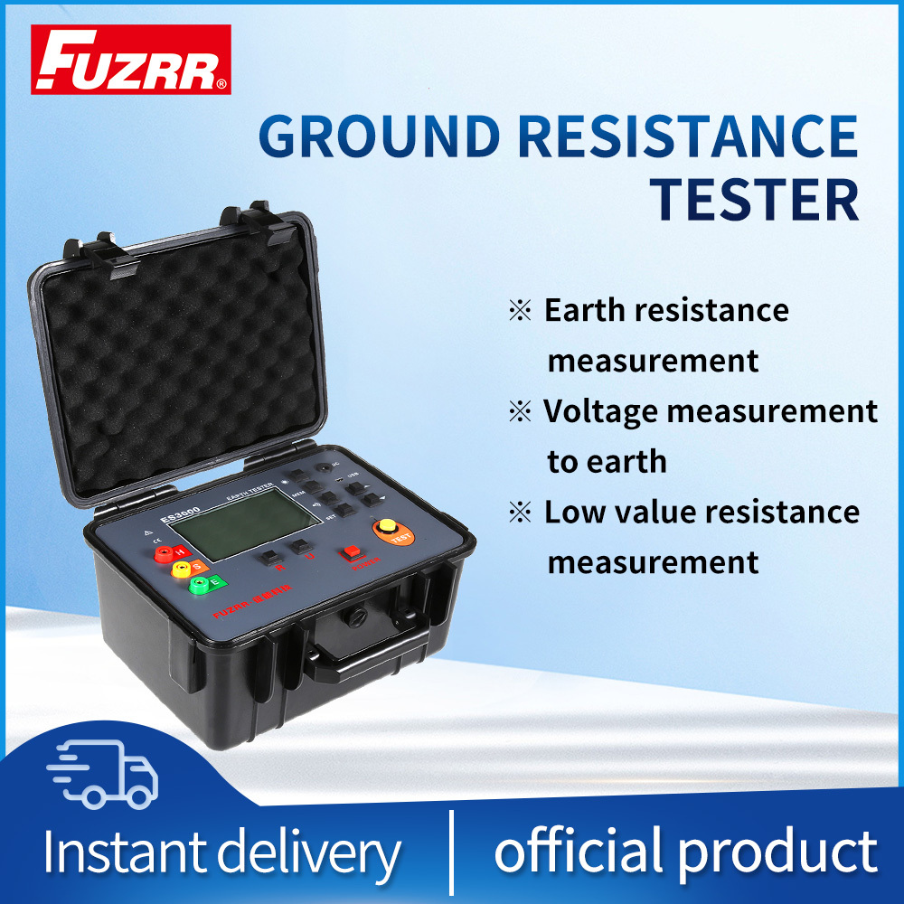 FUZRRES3000 5 Wire Grounding Pile Type Grounding Resistance Tester