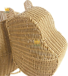 Rattan Hippo Shaped <b>Storage</b> <b>Basket</b> Eco-Friendly Handwoven Cute Animal Design Home Decoration <b>Storage</b> Box Kids Nursery <b>Toy</b> - Product Image 2