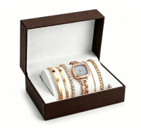 Montre-bracelet classique carrée pour femme avec cadran en nacre, montre à quartz de luxe et bracelet, coffret cadeau, cadeau pour la Saint-Valentin