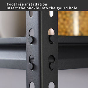 Jigong-Estante de almacenamiento de 5 capas sin pernos, práctico estante de almacenamiento de artículos para el hogar, estantes apilables para balcón y garaje - Product Image 5