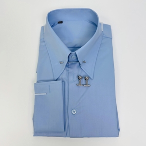 <span class=keywords><strong>Chemise</strong></span> de <span class=keywords><strong>smoking</strong></span> de luxe sur mesure pour <span class=keywords><strong>homme</strong></span>, coupe ajustée, en coton blanc, avec col pointu, boutons de manchette et barrette de col, idéale pour les occasions formelles et les affaires. - Product Image 4