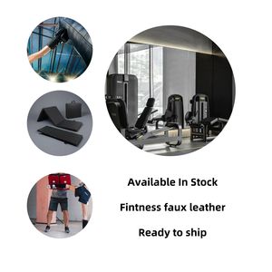 Vente en gros de cuir PVC en stock tissu en cuir synthétique tissu en vinyle pour équipement de fitness et de gymnastique - Product Image 2