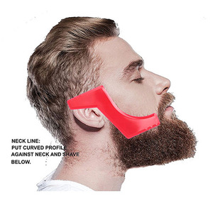 Râu công cụ định hình <span class=keywords><strong>kit</strong></span>, râu Công cụ Cắt tạo kiểu tóc chân tóc chải chuốt Râu mẫu thiết lập màu Đỏ nhựa - Product Image 2