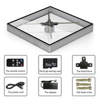 4 Pales 3d Hologramme Led Screen 3d Fan 50 56 65 Holographic Fans With Protective Cover