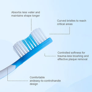 Sikat gigi plastik Manual grosir kustom menerima OEM kualitas tinggi sikat gigi bulu lembut nilon dewasa - Product Image 4