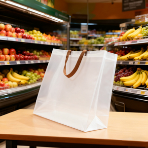 Sac de courses personnalisé en PP avec soufflets latéraux, graphismes haute <span class=keywords><strong>d</strong></span>éfinition vibrants, qualité alimentaire pour aliments pour bébés, lait, nouilles, taille personnalisée - Product Image 3