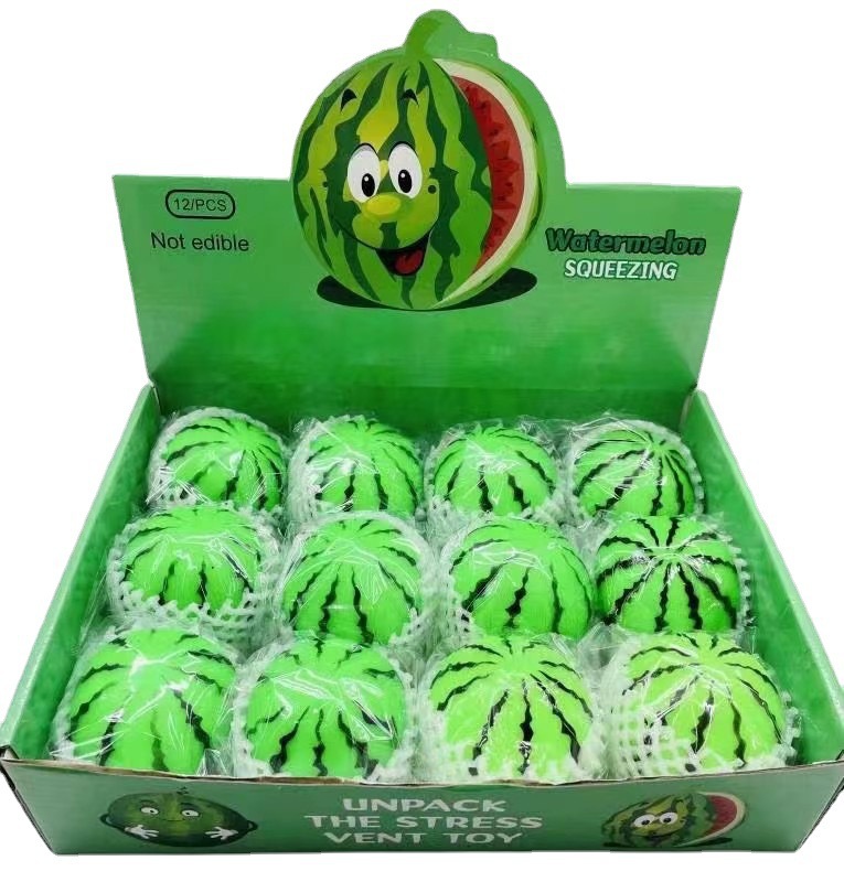 Детский Сжимаемый воздушный мяч с фруктами, антистрессовый сенсорный мяч, сжимаемая игрушка, вентиляционный мяч, игрушка