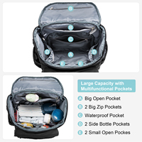 2025 LOVEVOOK élégant maman sac à couches beau bébé soins sac à dos pour femmes hommes avec coussin pliable poussette Clips pour les voyages quotidiens