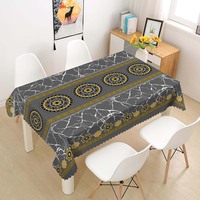 Nappe Imperméable à Motifs Rectangulaire Décorative pour la Maison, la Salle à Manger et la Cuisine