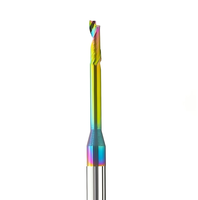 Fraise à queue monocoupe en carbure de tungstène revêtue d'AlTiN pour l'usinage CNC de l'aluminium avec support OEM/ODM