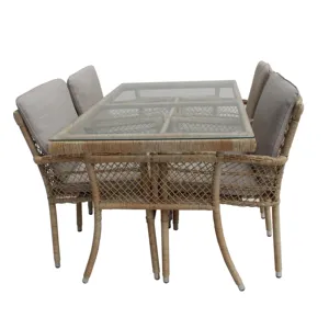 Modern Design Luxury Wholesale Rattan Furniture Made in Viet Nam Supplier Outdoor Set Table And Chair