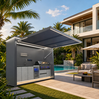 Îlot de cuisine extérieur modulaire de luxe Vestael pour les projets de villas et de patios modernes