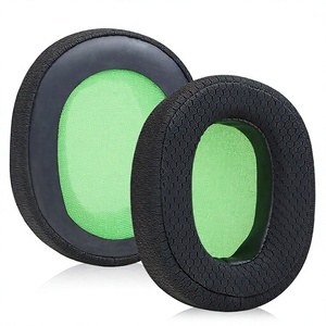 Coussinets d'oreille en tissu maillé respirant pour casques de jeu Logitech PDP LVL30 LVL50 LVL 30 50 – Coussinets de remplacement en éponge pour casque - Product Image 3
