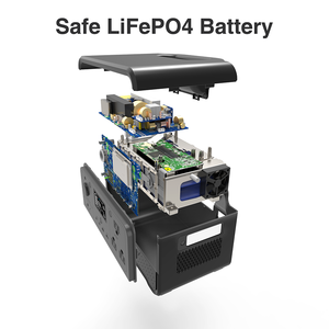 Station de charge multi-appareils 700W LiFePO4, station d'alimentation d'urgence tout-en-un, générateur solaire de secours pour le camping en extérieur, onde sinusoïdale pure - Product Image 4