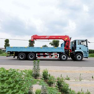 Grúa Montada en Camión Shacman Delong M3000S 8x4 de 14 Toneladas, Grúa de Brazo Recto Sany, Vehículo de Transporte de Equipo Pesado - Product Image 2