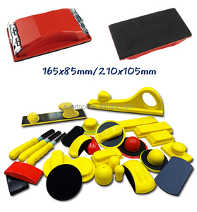 EVERTOOL Bloc de ponçage abrasif poli avec poignée, support de papier abrasif <span class=keywords><strong>pour</strong></span> <span class=keywords><strong>ponceuse</strong></span> manuelle murale, outil <span class=keywords><strong>pour</strong></span> le bois et les verres - Product Image 4