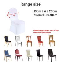 Housses de chaise 2026 avec nœuds, couleur or, multicolores, en ruban extensible Spandex, pour décoration de mariage