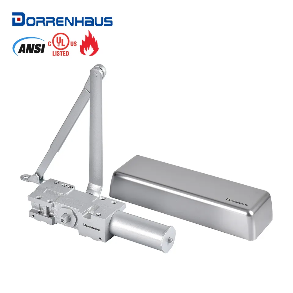 Dorrenaus D9000 ANSI UL Fire Rated Heavy Duty penyesuaian hidrolik penutup pintu otomatis untuk 20-150kg pintu