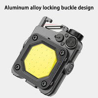 TAIKOO alliage d'aluminium COB Rechargeable porte-clés lampe de poche multi-fonction Portable Mini lampe de travail
