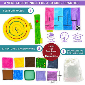 Autisme Thérapie Sensorielle Fidget Toys Produits Soulagement De L'anxiété Anti-Stress Push Pops Kits De Moteurs Oraux Sensoriels En Silicone Pour L'autisme - Product Image 2