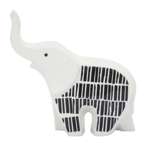 Statuetta di elefante in ceramica, scultura moderna di animale per decorazione di casa e ufficio, statua da esposizione - Product Image 4