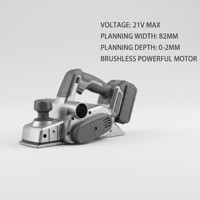 Raboteuse électrique sans fil 20V sans balais, largeur de rabotage 82mm, profondeur 0-3mm, outil nu pour portes, sols, meubles, OEM