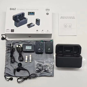 SX62 High-End 2.4G Wireless Lavalier Microphone RGB Lighting Type-C Noise Reduction for Function for On-Site Video - Product Image 2