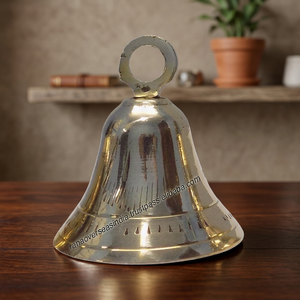 Handmade Vintage <b>Brass</b> Carved Engraved Nautical Music Hanging <b>Bell</b> Christmas Wedding Birthday Home Decor Indoor/Outdoor - Product Image 3