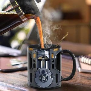 Mug en céramique amusant en forme de moteur de mécanicien 300ML pour hommes Tasses à expresso Décoration de bureau Cadeau unique pour lui et elle - Product Image 6