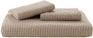 100%cotton Waffle Weave Duvet Cover Set Features 100% Cotton Woven Design