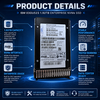 Pour IBM 03GU523 1,92 To 2,5 pouces NVMe PCIe Flash SSD Disque Flash à branchement à chaud pour les systèmes de stockage FlashSystem séries 5200/5000
