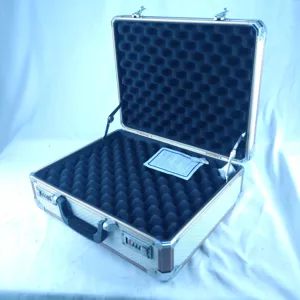 Wholesale Price Briefcase Aluminum Hard Aluminum Case Pistol Suitcase Combination Locks Silver Waterproof Gun Case