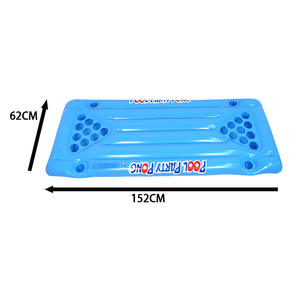 Table de jeu gonflable flottante pour bière et tennis de table, avec fonction lit <span class=keywords><strong>flottant</strong></span> et bain de glace, pour divertissement aquatique 146x60cm - Product Image 3