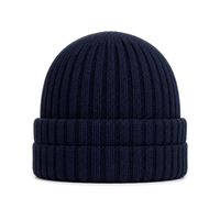 Fabricant de bonnets en tricot double couche ODM, avec revers côtelé, en tricot plissé, doux, pour le ski, le snowboard et le camping